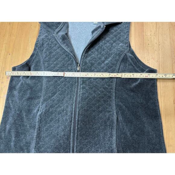 Neutral Lightweight Comfy Quilted Soft Vest Women Large GrannyCore Academia - Picture 4 of 7